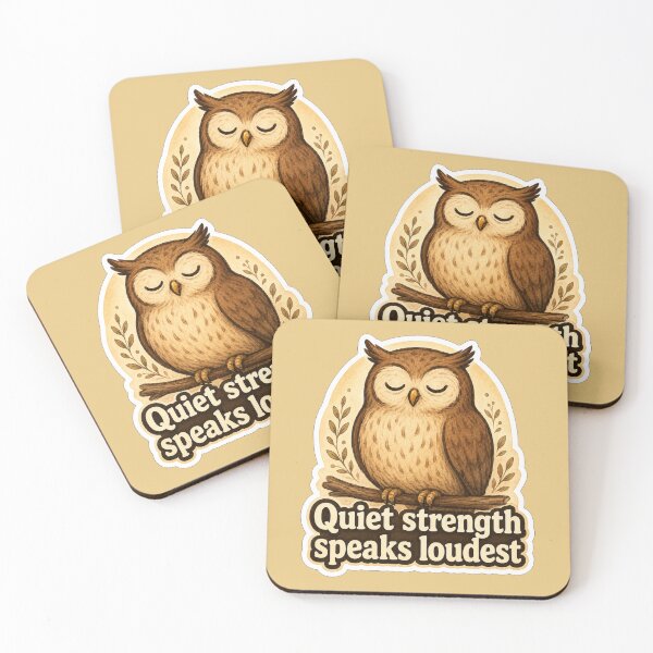 Item preview, Quiet Strength Speaks Loudest Owl designed and sold by ChirpInc.