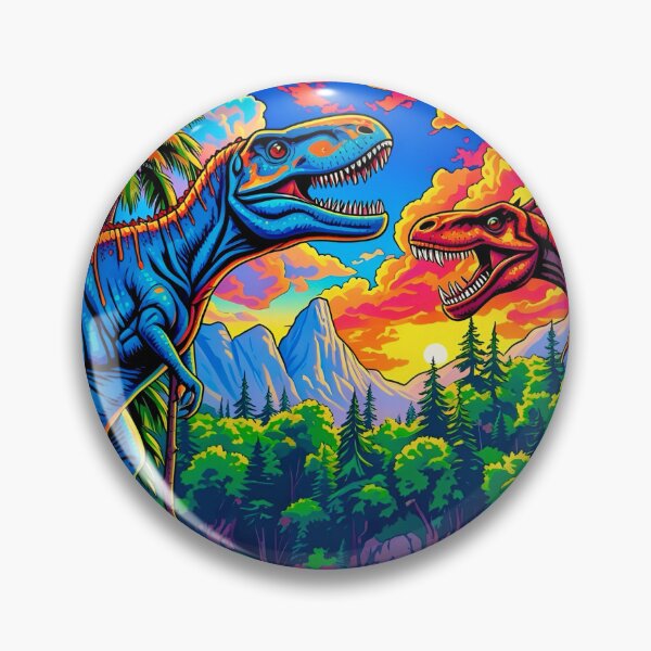 Item preview, Trippy t-rex fight  designed and sold by Daniela`s shop.