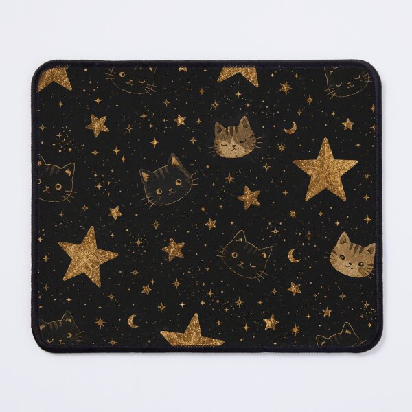 Item preview, Golden Celestial Cat Throw Blanket – Black Gold Star Moon Cat Pattern Cozy Witchy Cat Lover Blanket designed and sold by IconicDesignsXd.
