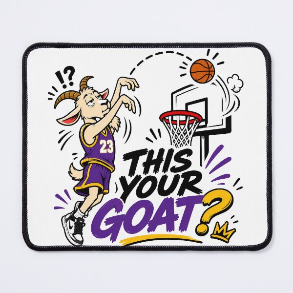 Item preview, This Your GOAT? Funny Basketball Goat Meme designed and sold by MonkiFlipp.