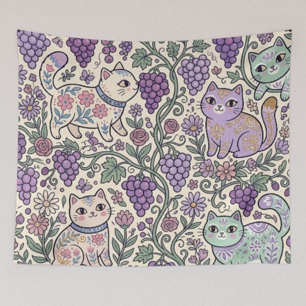 Item preview, Sweet Grape Vineyard Kitten designed and sold by Iampoji.