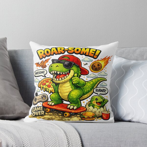 Item preview, ROAR‑SOME T‑Rex on Skateboard – Funny Dinosaur Kids Design designed and sold by EdgeSphere.