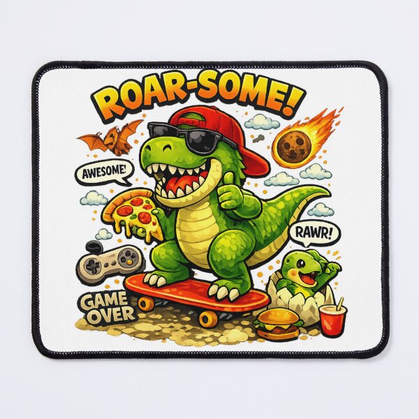 Item preview, ROAR‑SOME T‑Rex on Skateboard – Funny Dinosaur Kids Design designed and sold by EdgeSphere.