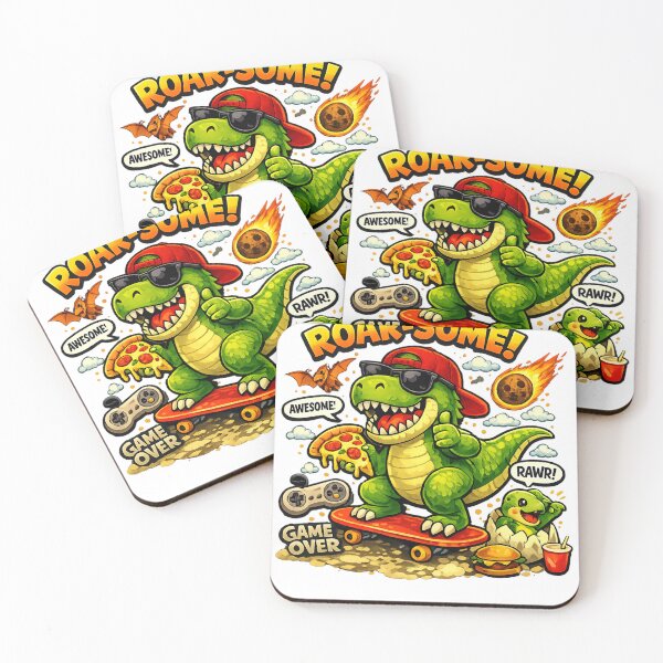 Item preview, ROAR‑SOME T‑Rex on Skateboard – Funny Dinosaur Kids Design designed and sold by EdgeSphere.