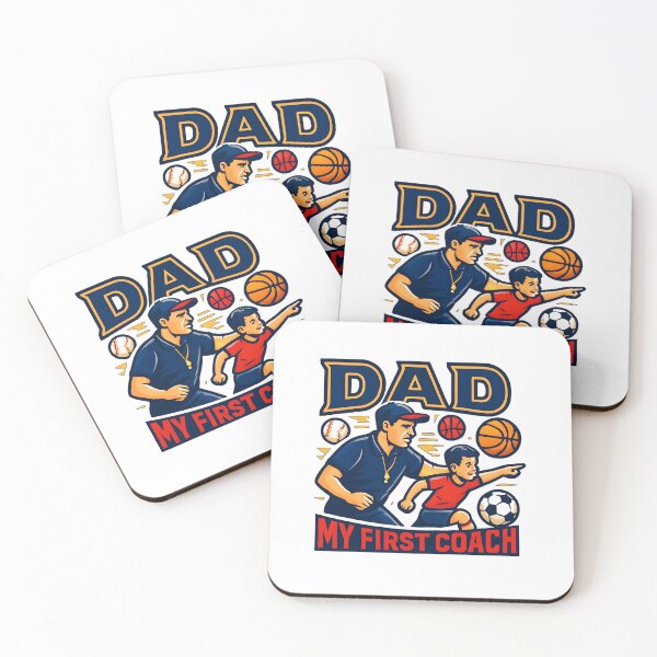 Item preview, Dad My First Coach Sports Father Gift designed and sold by Nuvoro Gifts.