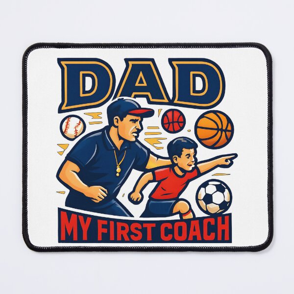 Item preview, Dad My First Coach Sports Father Gift designed and sold by Nuvoro Gifts.