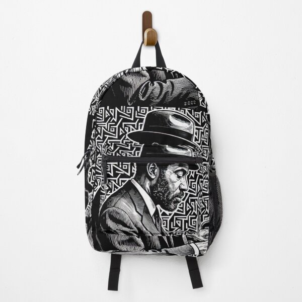 Item preview, Thelonious Monk Legendary Jazz Piano Player Linotype Art Original Design - Gift for Vinyl Collector, Jazz Fan or Musician #8461 designed and sold by kraftwerk-lab.