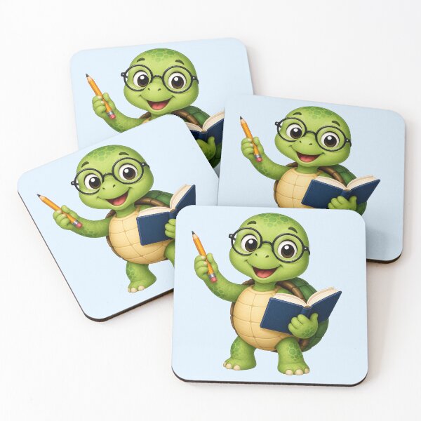 Item preview, Cute Turtle Bookworm Student Reading Glasses Art designed and sold by Seculinator.
