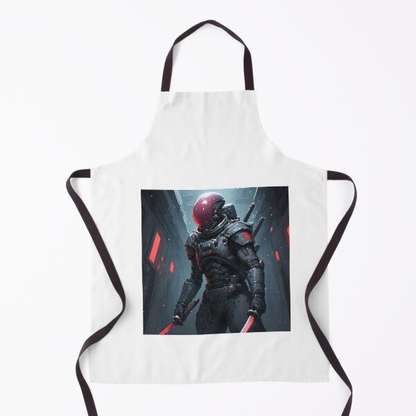 Item preview, Cyberpunk Warrior Red Helmet Sci-Fi Soldier designed and sold by jmavila.