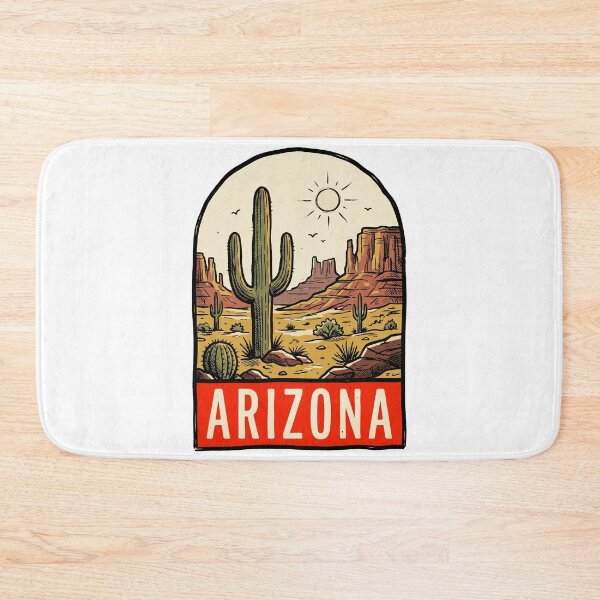 Item preview, Vintage Arizona Desert Saguaro Cactus Retro Sticker Art designed and sold by Paper Drip.