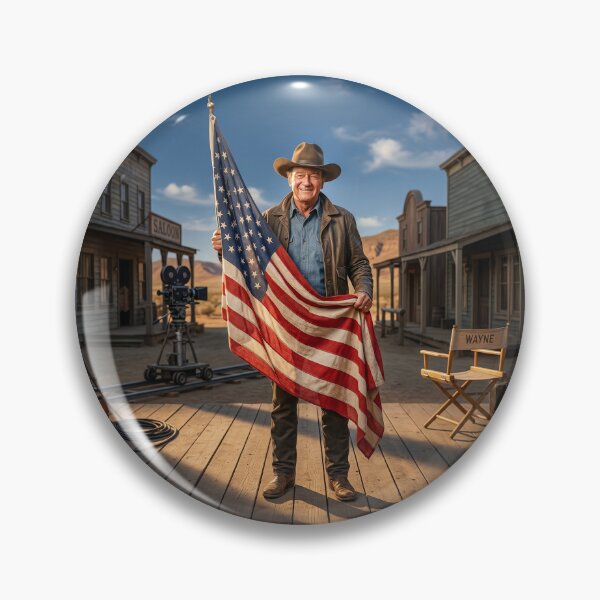 Artikelvorschau, John Wayne Portrait For USA 250th Anniversary entworfen und verkauft von Home Decor Art.