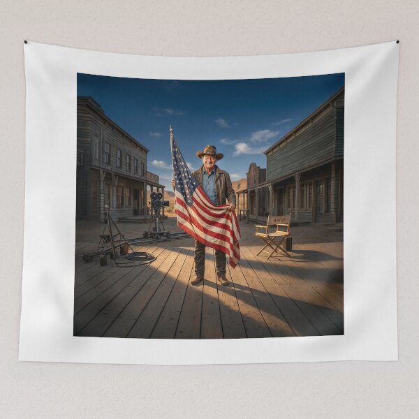 Item preview, John Wayne Portrait For USA 250th Anniversary designed and sold by Home Decor Art.