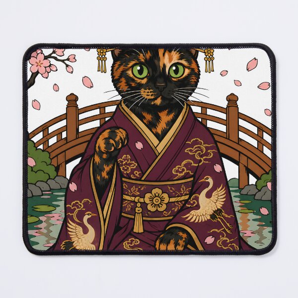 Item preview, Empress of the Floating World — Tortoiseshell Cat Imperial Art | Japanese Ukiyo-e designed and sold by Martin's_Design.