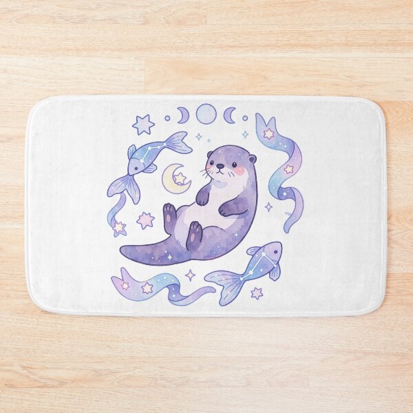 Item preview, Pisces Zodiac Sticker | Celestial Otter Astrology Art designed and sold by AillustriaAK.