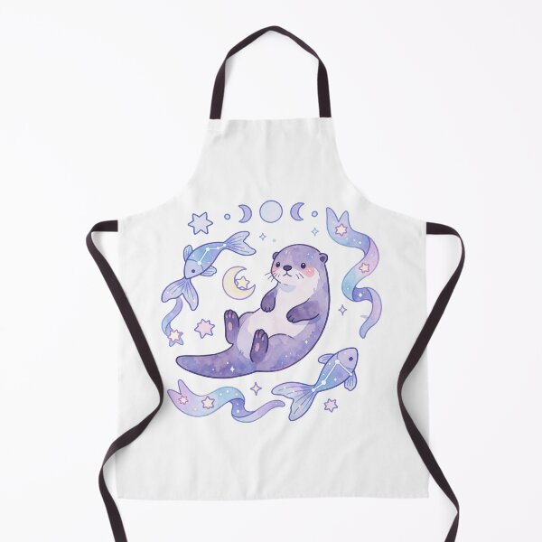 Item preview, Pisces Zodiac Sticker | Celestial Otter Astrology Art designed and sold by AillustriaAK.