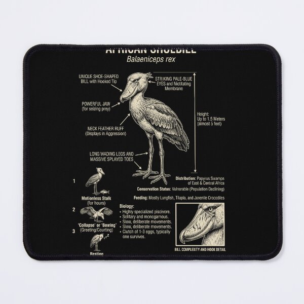Item preview, Shoebill African Scientific Anatomy Ornithology Animal Lover designed and sold by Kimberley King Art King Art.