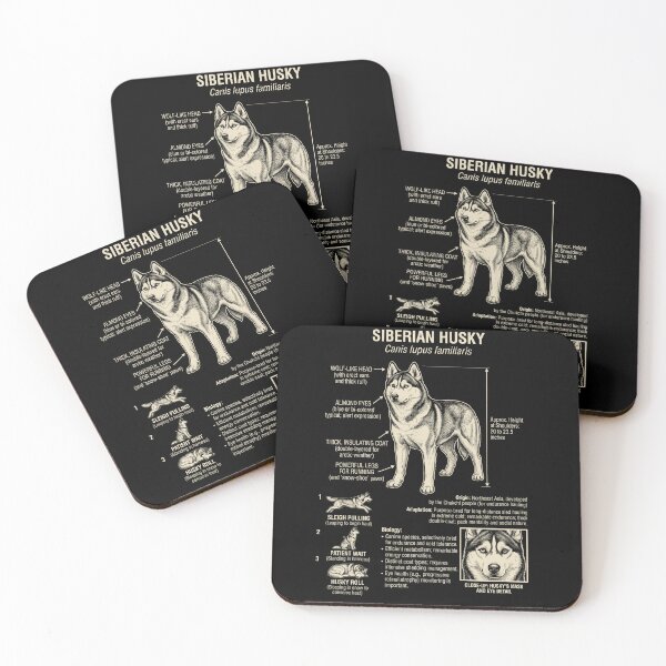 Item preview, Siberian Husky Scientific Anatomy Biology Dog Lover designed and sold by Kimberley King Art  King Art.