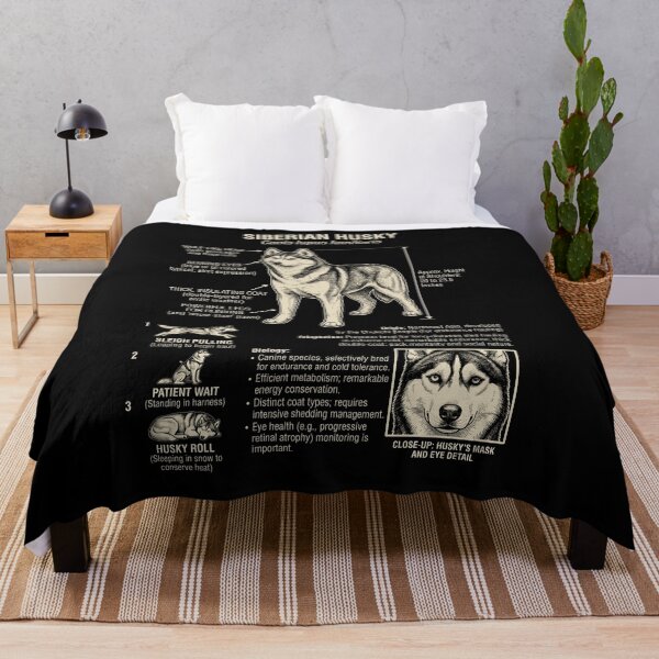 Item preview, Siberian Husky Scientific Anatomy Biology Dog Lover designed and sold by Kimberley King Art King Art.