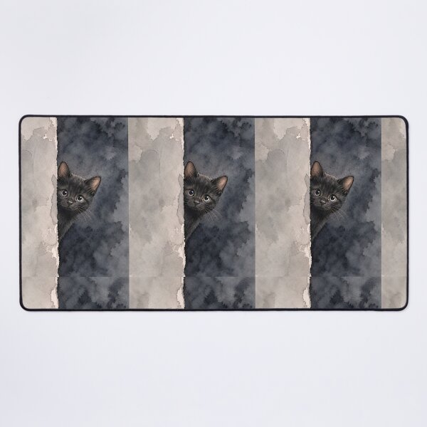 Item preview, Shy black cat designed and sold by shymuscat.