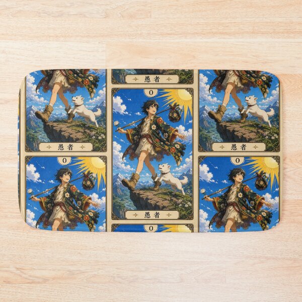Item preview, Tarot card the wheel of fortune (愚者) in anime style designed and sold by ProjecTees.