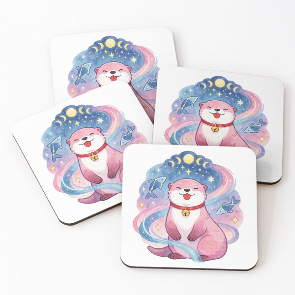 Item preview, Pisces Zodiac Sticker | Celestial Otter Astrology Art designed and sold by AillustriaAK.