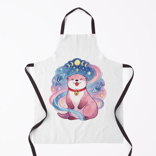 Item preview, Pisces Zodiac Sticker | Celestial Otter Astrology Art designed and sold by AillustriaAK.