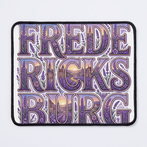 Item preview, Fredericksburg Lavender Travel Typography Sticker designed and sold by Imaginarium of Chaos falcon88 .