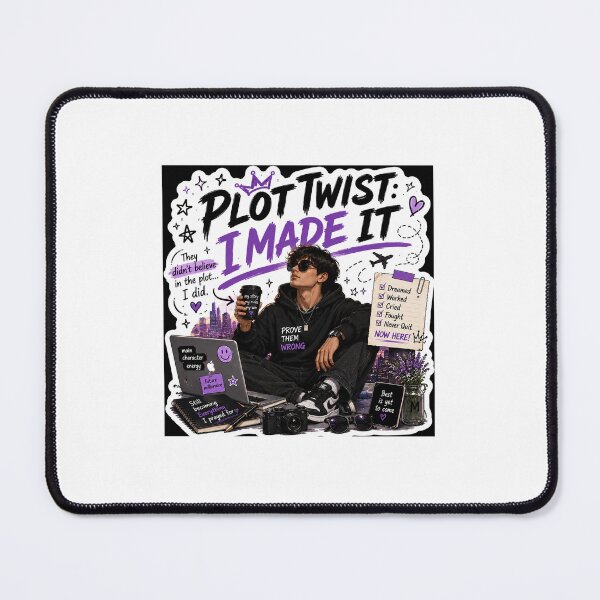 Item preview, Plot Twist: I Made It | Main Character Energy Gen Z Sticker designed and sold by Ananyamalik12.