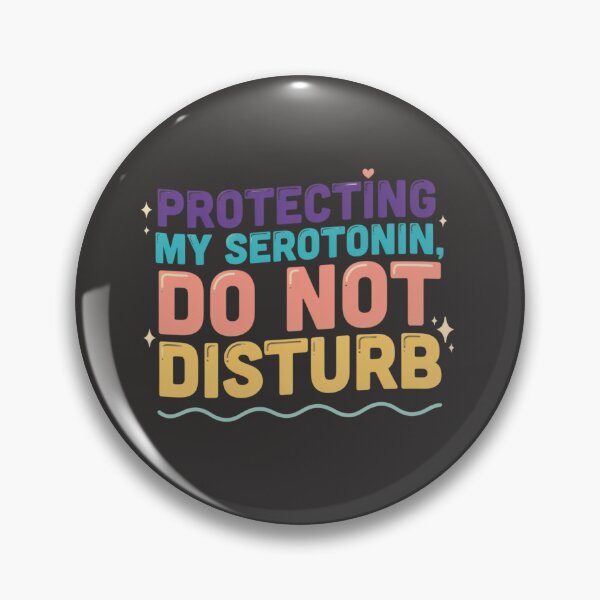 Item preview, Protecting My Serotonin Retro Quote designed and sold by GiftLore Studio.