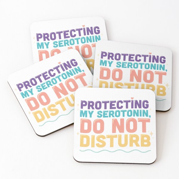 Item preview, Protecting My Serotonin Retro Quote designed and sold by GiftLore Studio.