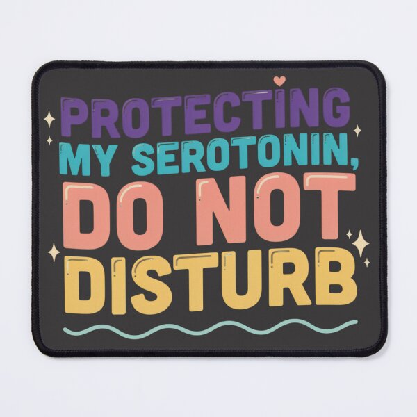 Item preview, Protecting My Serotonin Retro Quote designed and sold by GiftLore Studio.