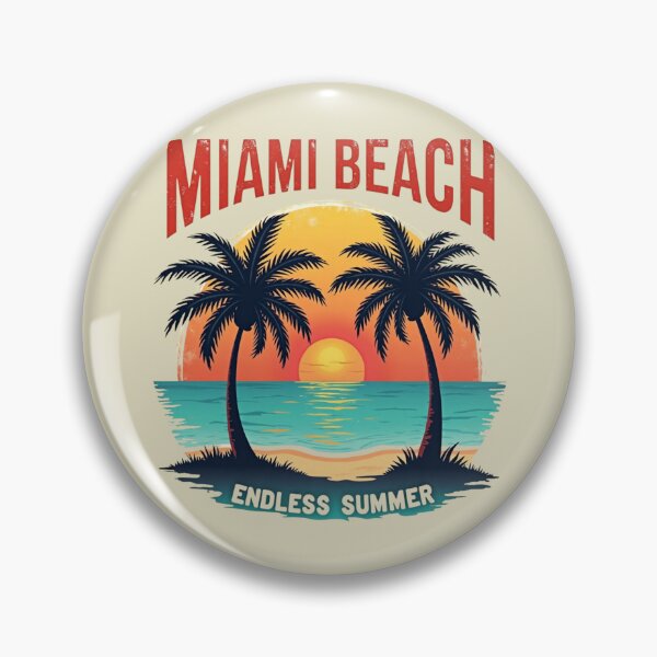 Item preview, Casual Miami Beach Retro Sunset Endless Summer designed and sold by piketo.