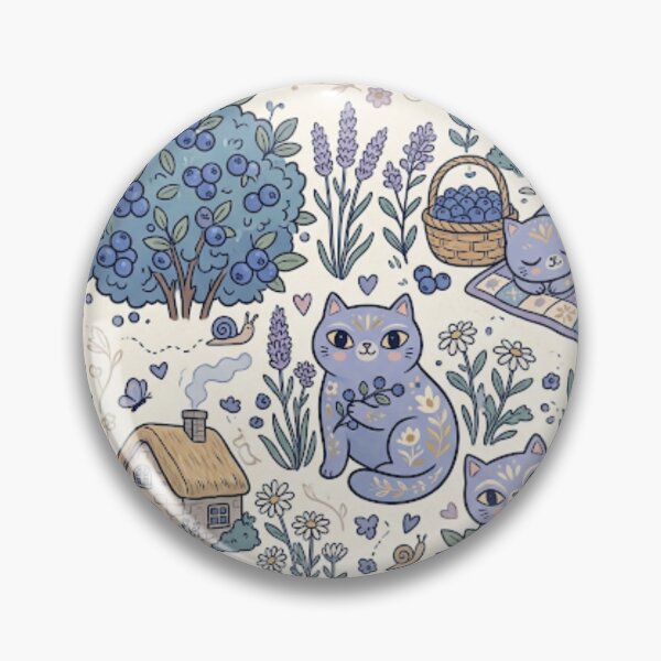 Item preview, Cozy Blueberry Cat Garden  designed and sold by Iampoji.