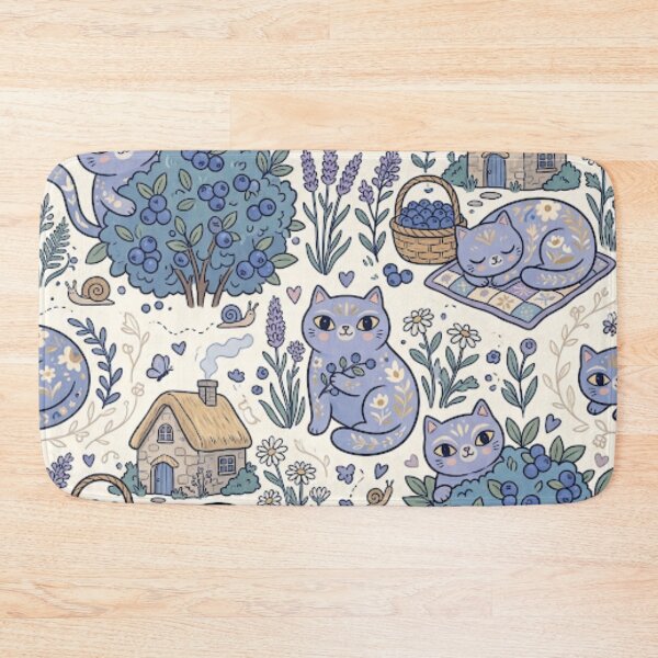 Item preview, Cozy Blueberry Cat Garden  designed and sold by Iampoji.