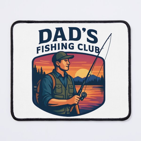 Item preview, Dad's Fishing Club Outdoor Angler Gift designed and sold by Nuvoro Gifts.