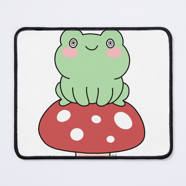 Item preview, Frog on Toadstool Cartoon designed and sold by Elliebellie33.