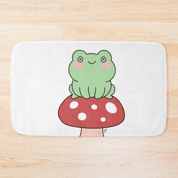 Item preview, Frog on Toadstool Cartoon designed and sold by Elliebellie33.