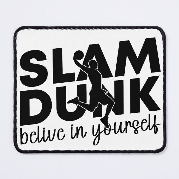 Item preview, Slam Dunk Believe in Yourself Basketball Typographic Graphic designed and sold by Redunk.