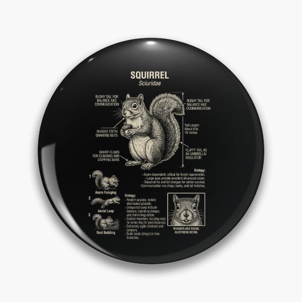 Item preview, Squirrel Scientific Anatomy Biology Animal Lover designed and sold by Kimberley King Art  King Art.