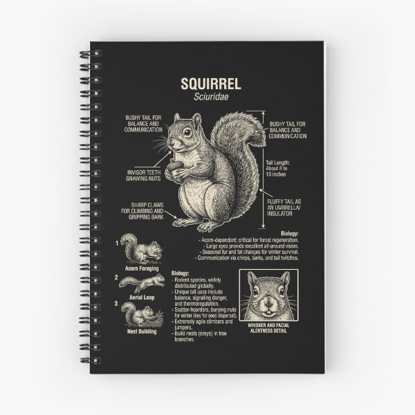 Item preview, Squirrel Scientific Anatomy Biology Animal Lover designed and sold by Kimberley King Art  King Art.