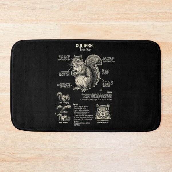 Item preview, Squirrel Scientific Anatomy Biology Animal Lover designed and sold by Kimberley King Art  King Art.