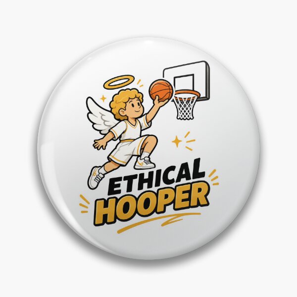 Item preview, Ethical Hooper Funny Basketball Shirt Angel Basketball Player Gift Tee designed and sold by MonkiFlipp.