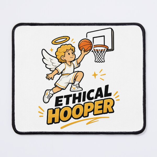 Item preview, Ethical Hooper Funny Basketball Shirt Angel Basketball Player Gift Tee designed and sold by MonkiFlipp.