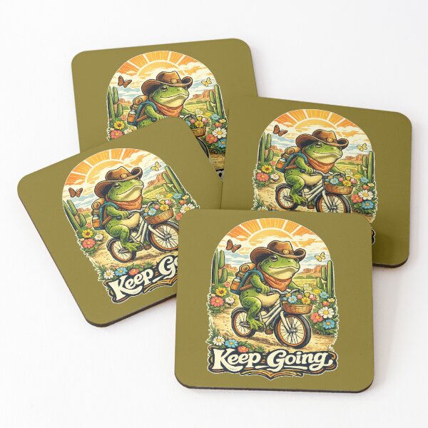 Item preview, Keep Going Cowboy Frog Vintage Desert Bike designed and sold by Mr Lee.