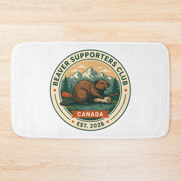 Item preview, Canadian Beaver Supporters Club Vintage Wilderness Outdoor Badge designed and sold by Zibis09.