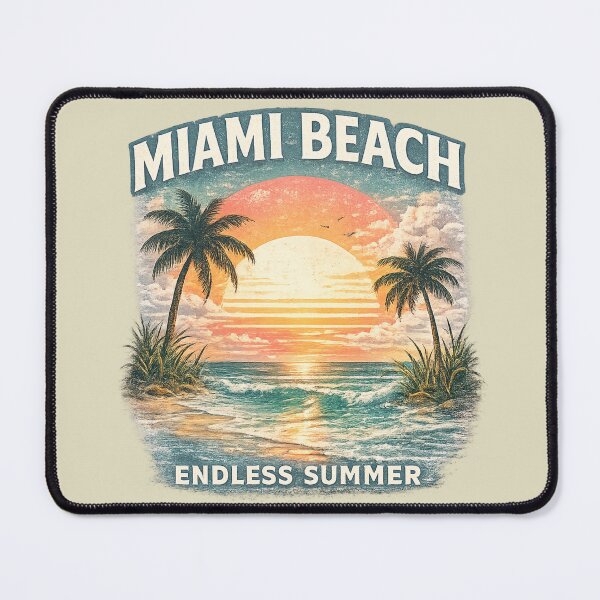 Item preview, Vintage Casual Miami Beach Retro Sunset Endless Summer designed and sold by piketo.