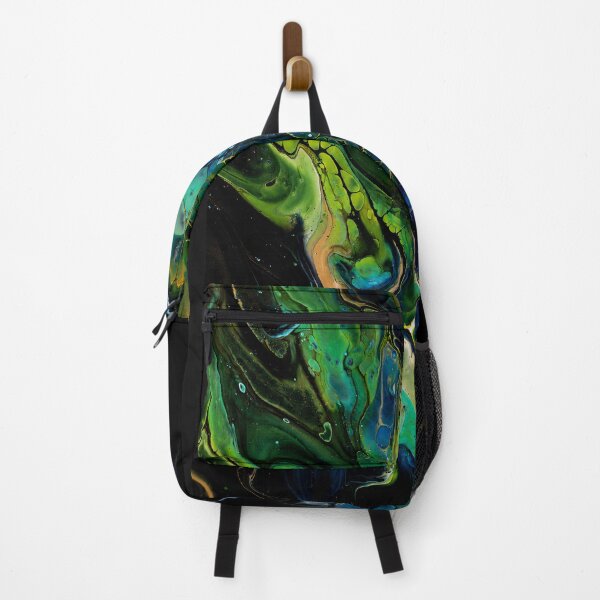 Item preview, Green and Blue Acrylic Fluid Art - Original designed and sold by PourtionOfArt.