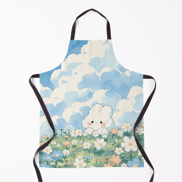 Item preview, Kawaii Cloud Bunny in Wildflower Meadow designed and sold by AshiraCreations.