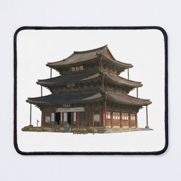 Item preview, Photonuri Beautiful Korean Temple Traditional Hanok House Art designed and sold by photonuri.