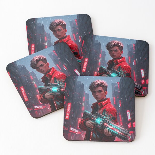 Item preview, Cyberpunk Anime Warrior Neo-Tokyo Street designed and sold by jmavila.
